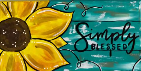Sunflower Painting Example