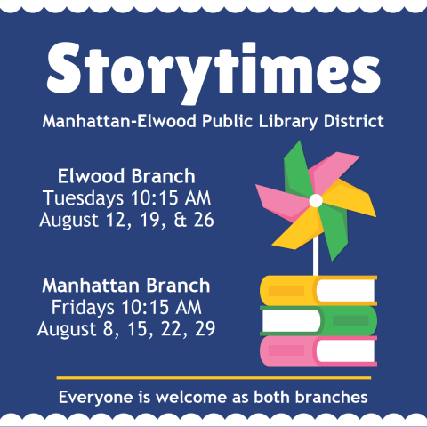 Storytimes in August