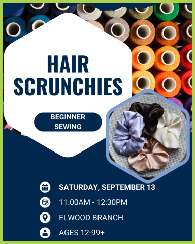 Hair Scrunchies--beginning sewing