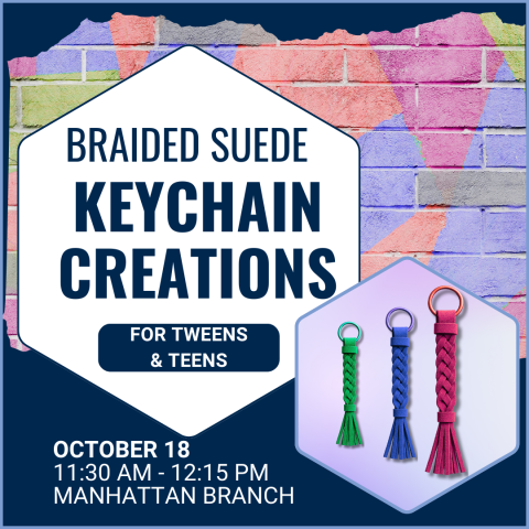 Braided Suede Keychain Creations for Tweens and Teens