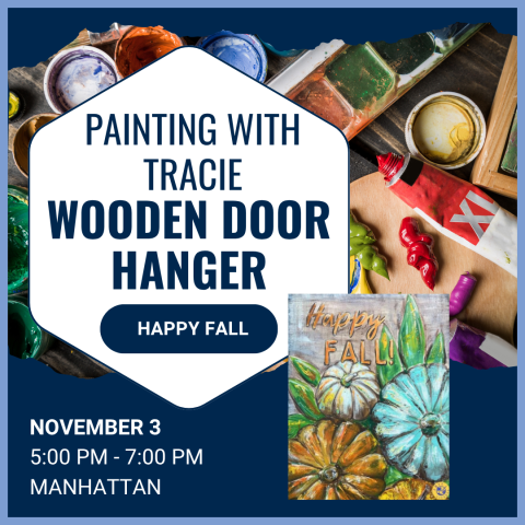 Painting with Tracie: Happy Fall Wooden Door Hanger