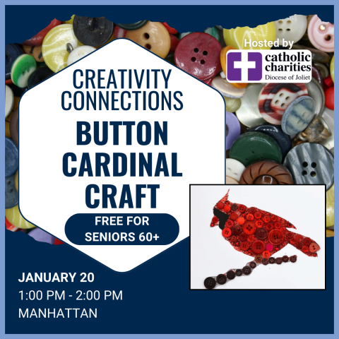 Creativity Connections: Button Cardinal Craft