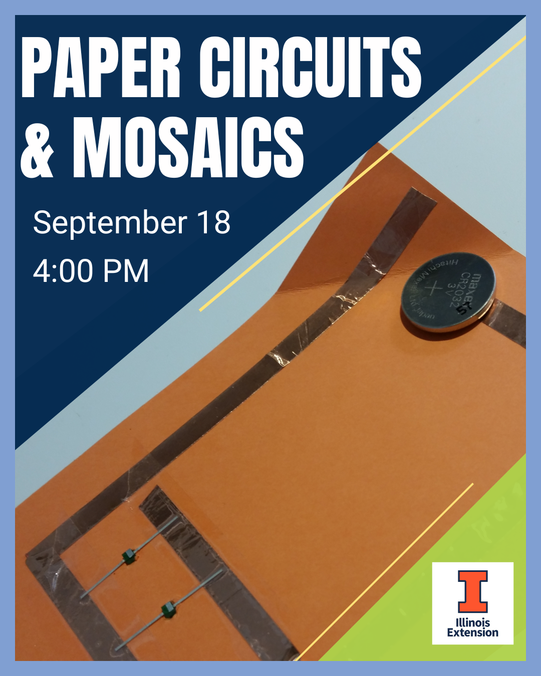 Paper circuits and mosaics