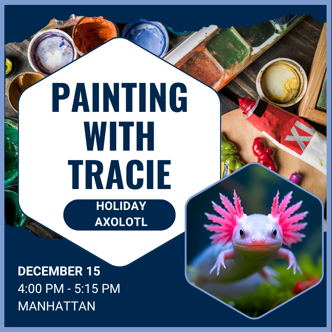 Painting with Tracie: Holiday Axolotl
