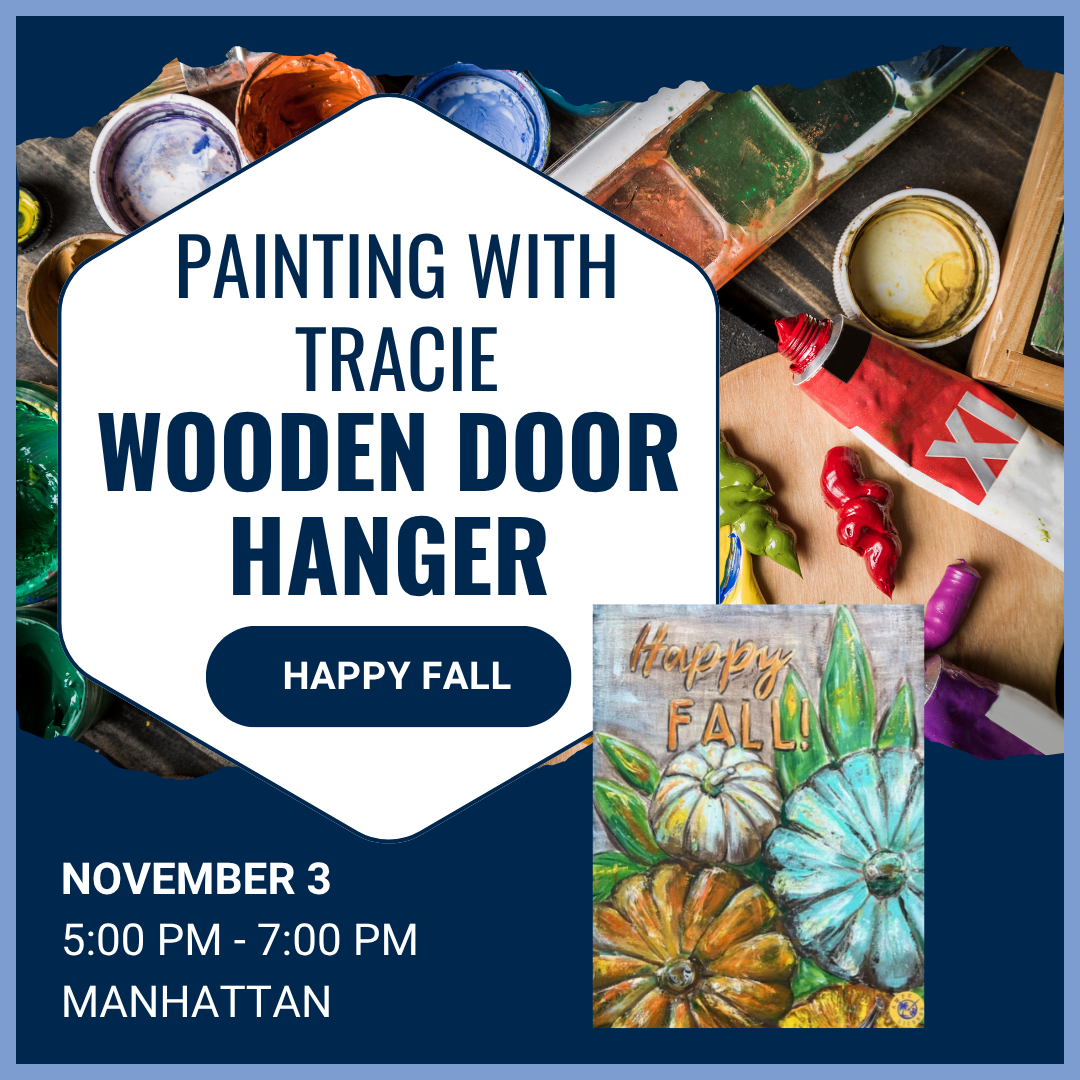 Painting with Tracie: Happy Fall Wooden Door Hanger